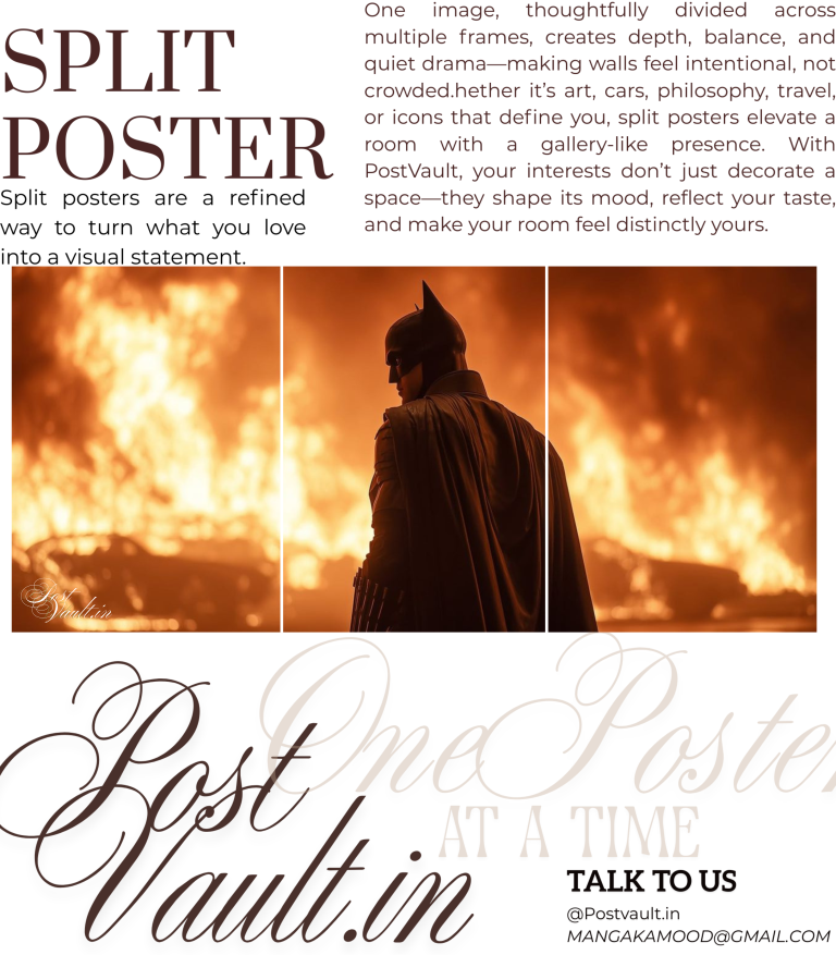 š¦ The Batman "Out of the Fire" Cinematic 3-Panel Split Poster Set