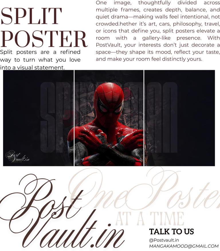 š·ļø Spider-Man "Vigilante Stance" Cinematic 3-Panel Split Poster Set