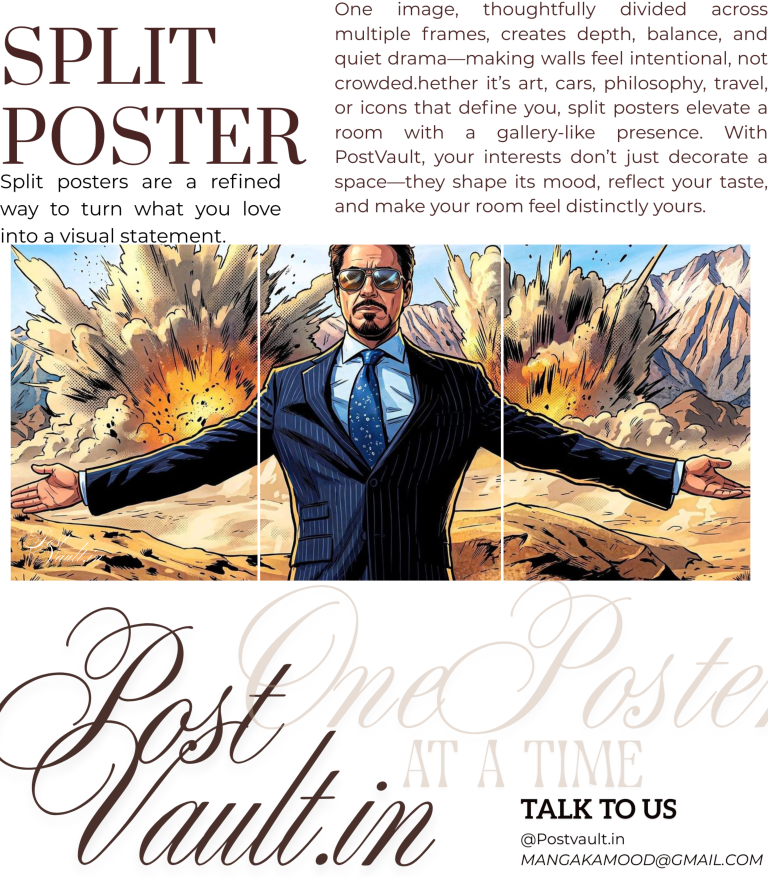 š„ Tony Stark "The Jericho" Comic Style 3-Panel Split Poster Set