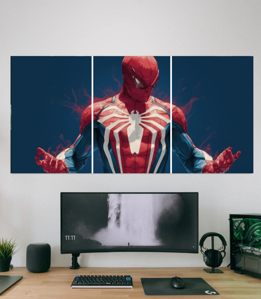 Spiderman Cinematic 3-Panel Split Poster
