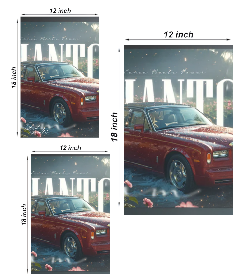 ✨ Classic Rolls-Royce Phantom "Ethereal Elegance" 3-Panel Split Poster Set