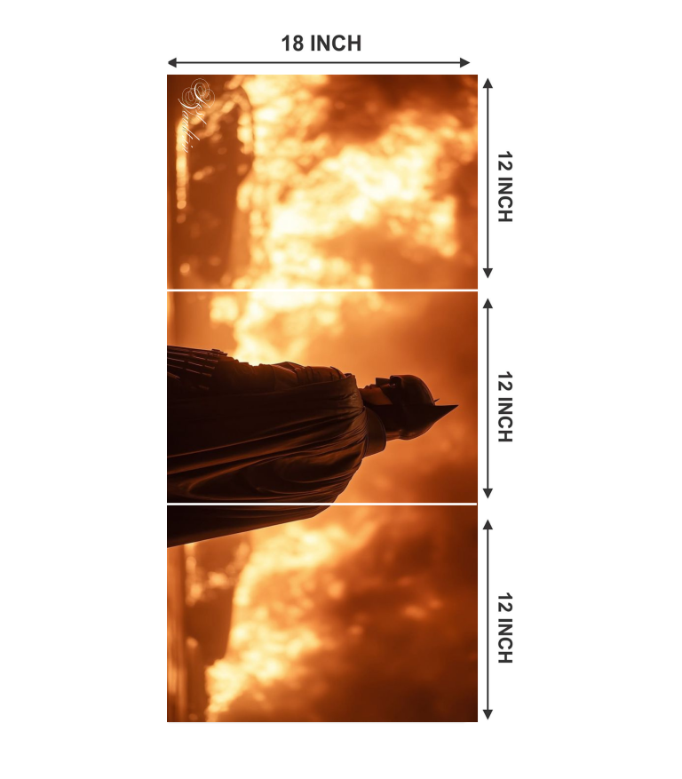 🦇 The Batman "Out of the Fire" Cinematic 3-Panel Split Poster Set