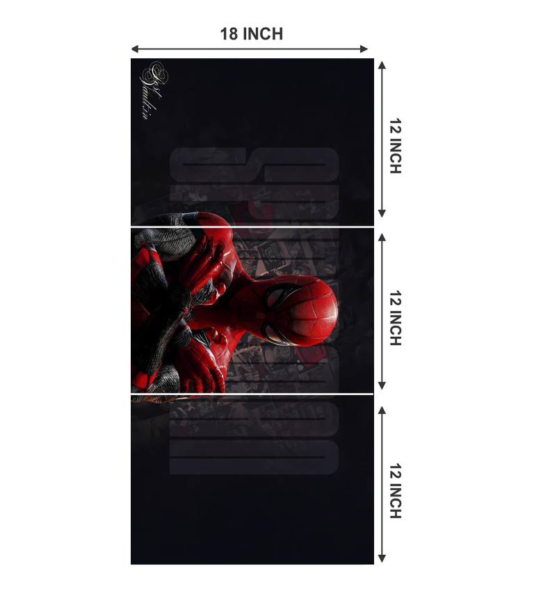 🕷️ Spider-Man "Vigilante Stance" Cinematic 3-Panel Split Poster Set