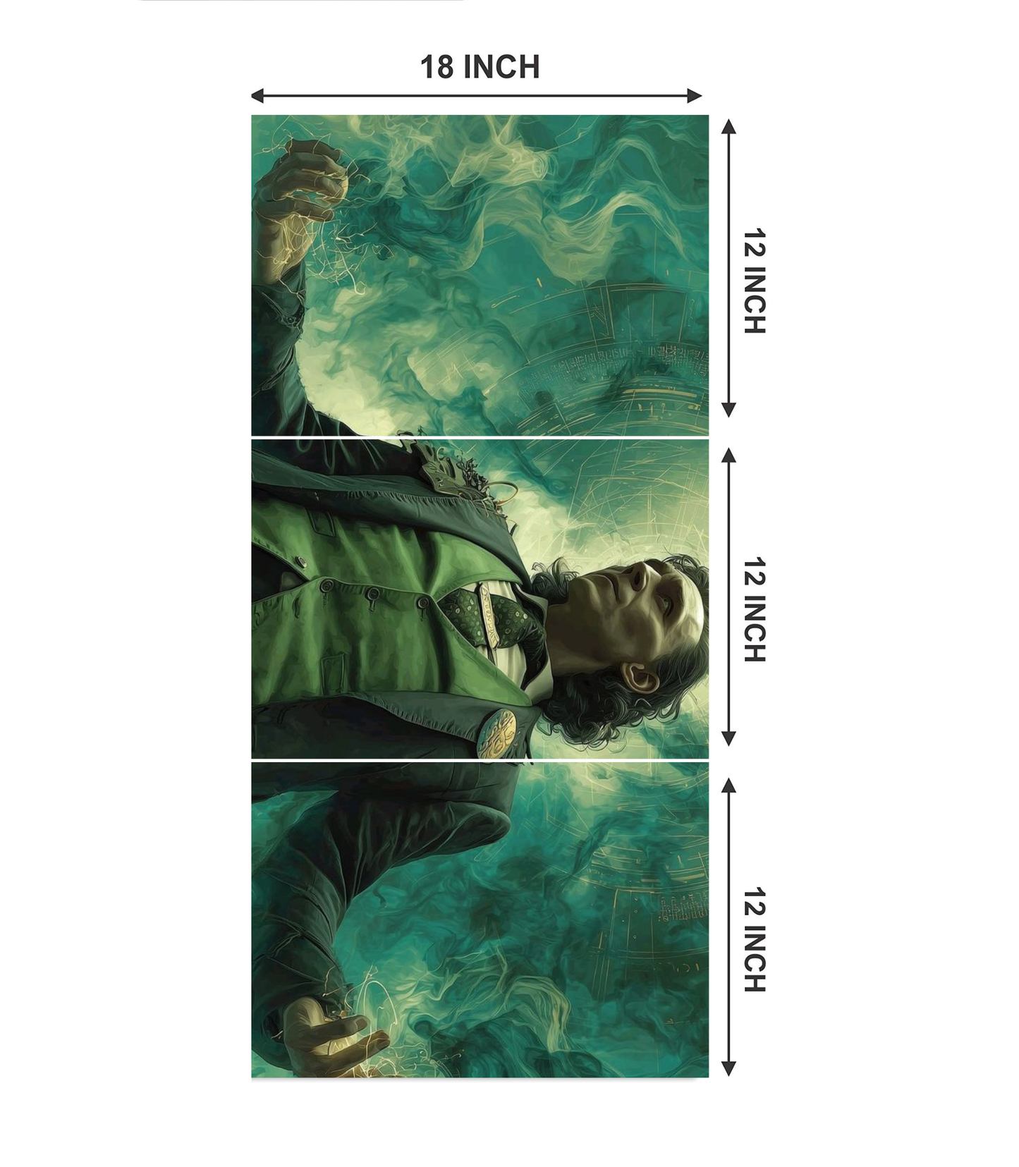 🐍 Loki "Glorious Purpose" Cinematic 3-Panel Split Poster Set