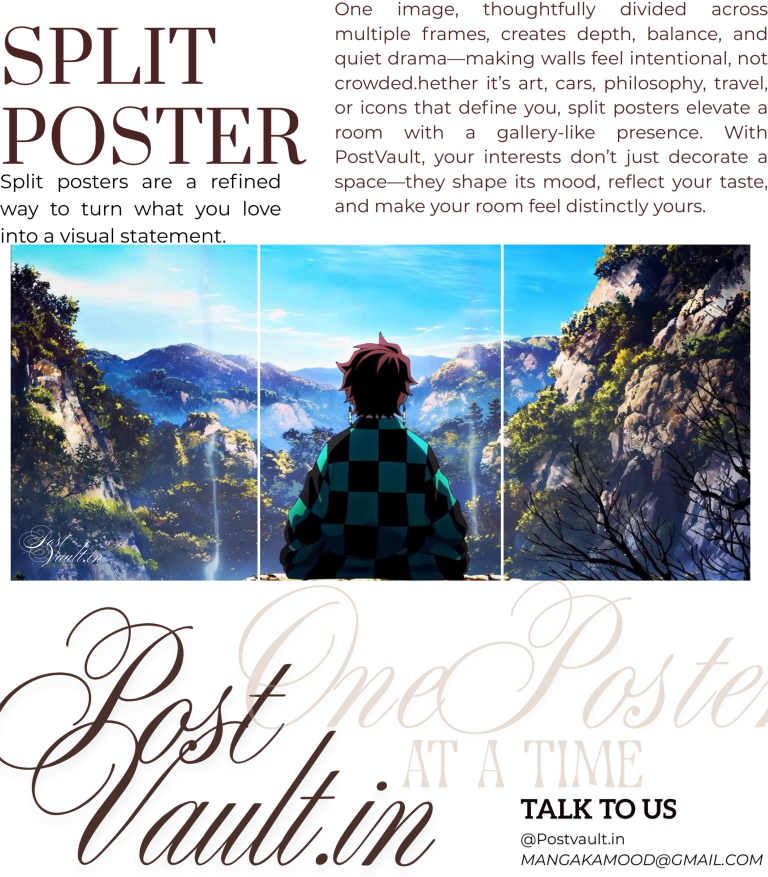 ⛰️ Demon Slayer "Tanjiro's Horizon" Scenic 3-Panel Split Poster Set