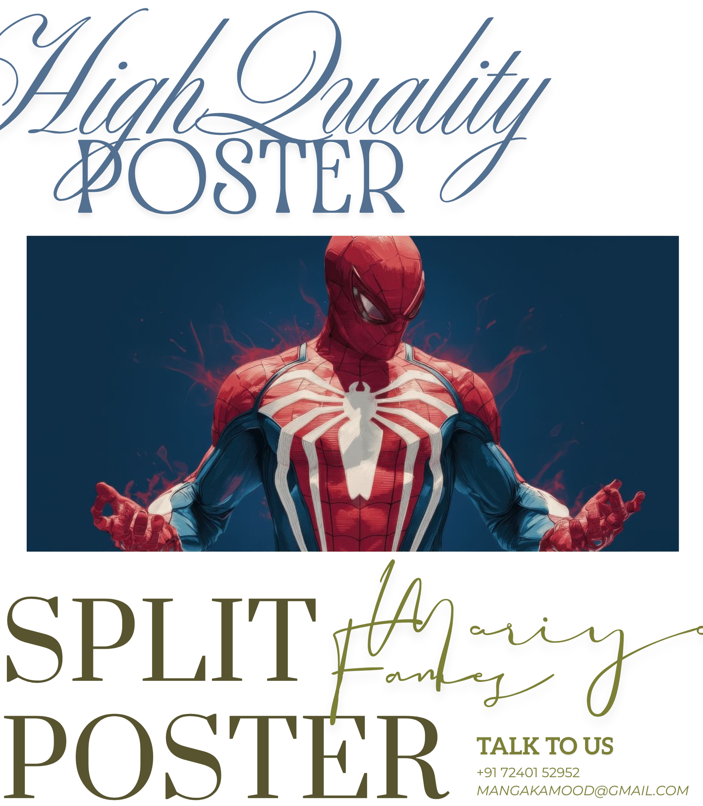 🕸️ Spiderman Cinematic 3-Panel Split Poster – Premium Wall Art Set