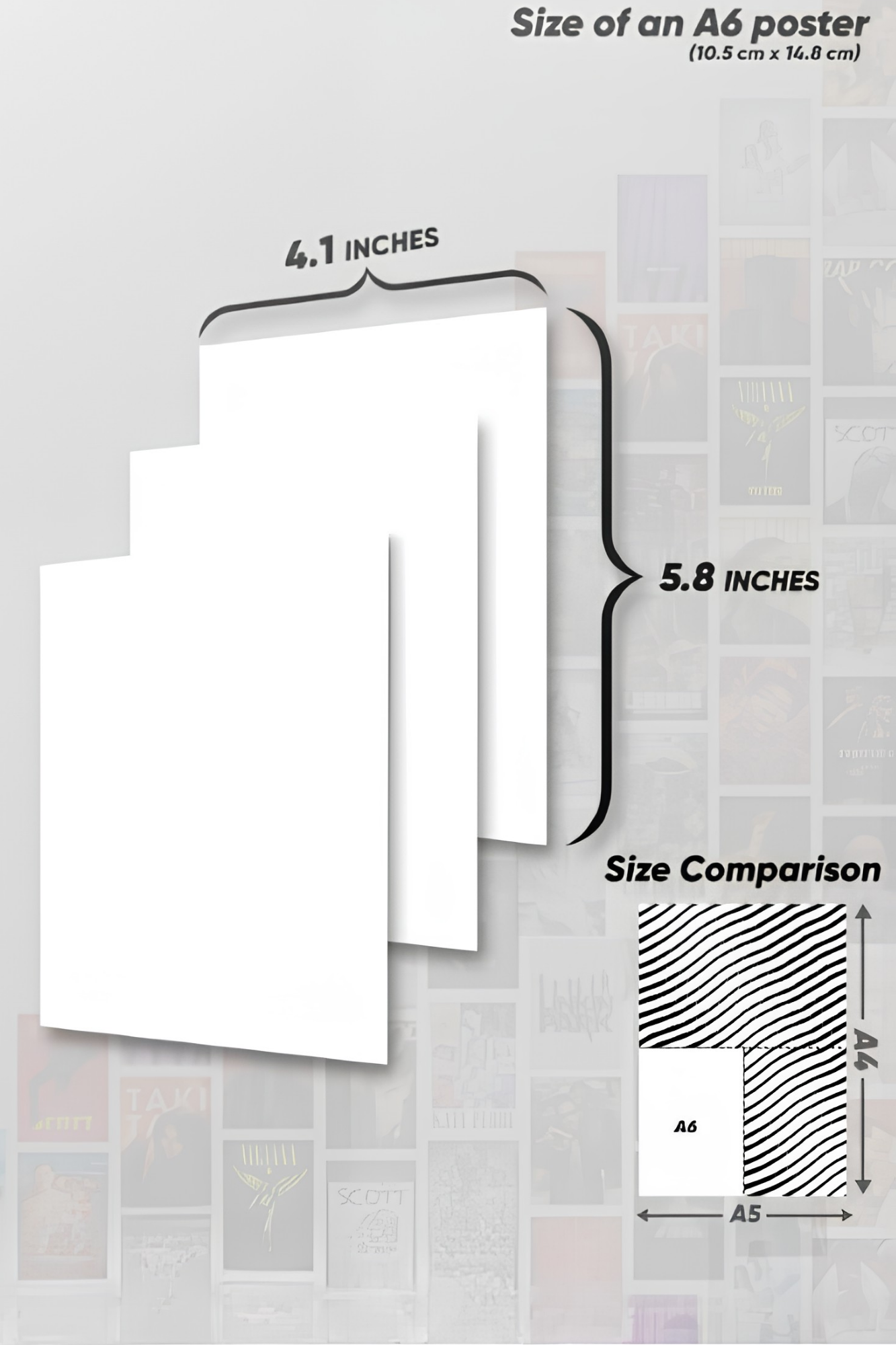 Biology Science A6 Wall Collage Kit - 30 Pcs 4x6 Inch Premium 300 GSM WCA Aesthetic Room Decor