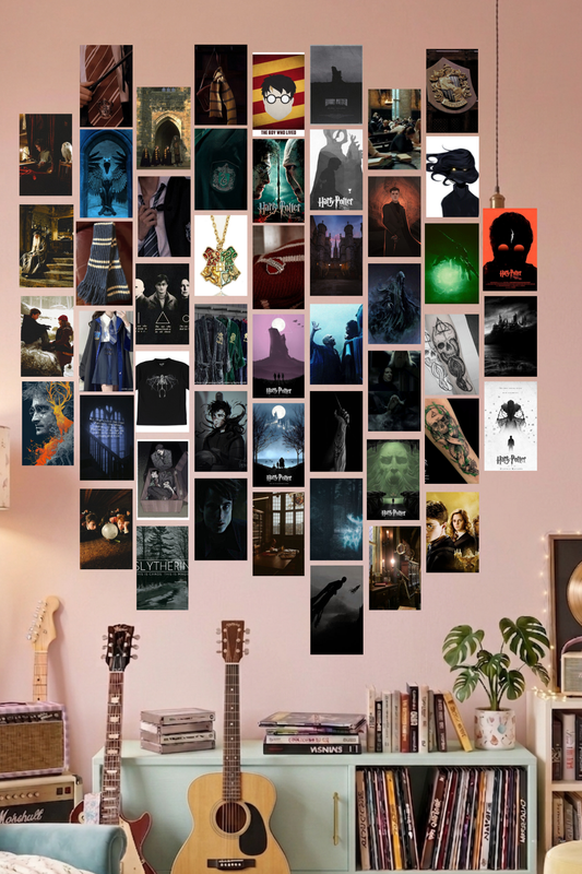 Wizarding World A6 Wall Collage Kit - 50 Pcs 4.1x5.8 Inch Premium 300 GSM WCA Aesthetic Room Decor