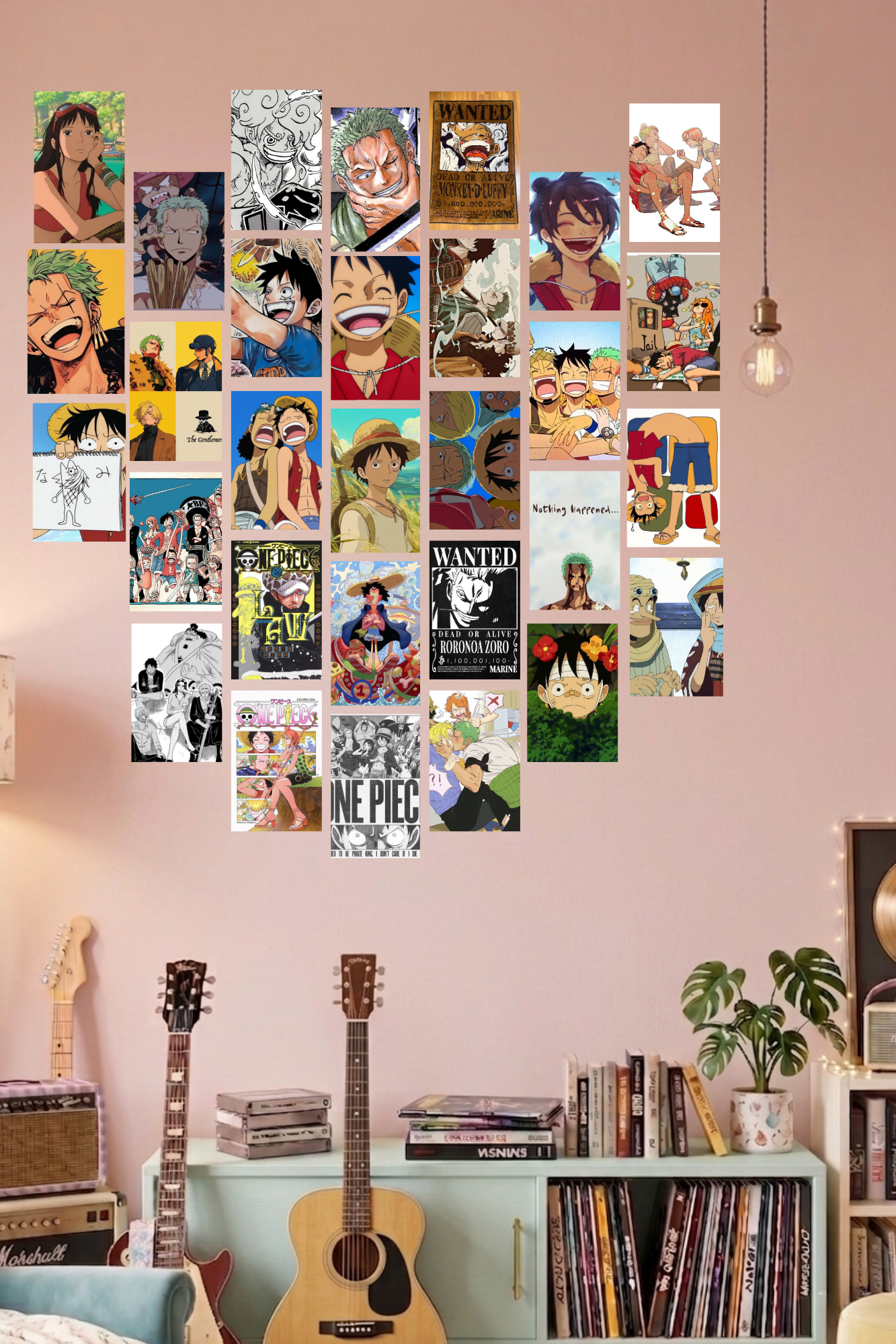 One Piece A6 Anime Wall Collage Kit - 30 Pcs (4x6 Inch) Premium 300 GSM Aesthetic WCA Posters