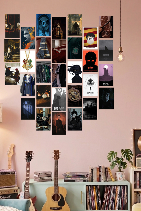 Wizarding World A6 Wall Collage Kit - 30 Pcs 4.1x5.8 Inch Premium 300 GSM WCA Aesthetic Room Decor